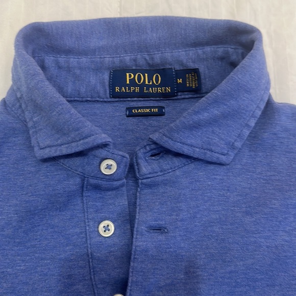 Size M men’s classic for soft touch Ralph Lauren polo shirt. Light blue color. - Picture 2 of 5